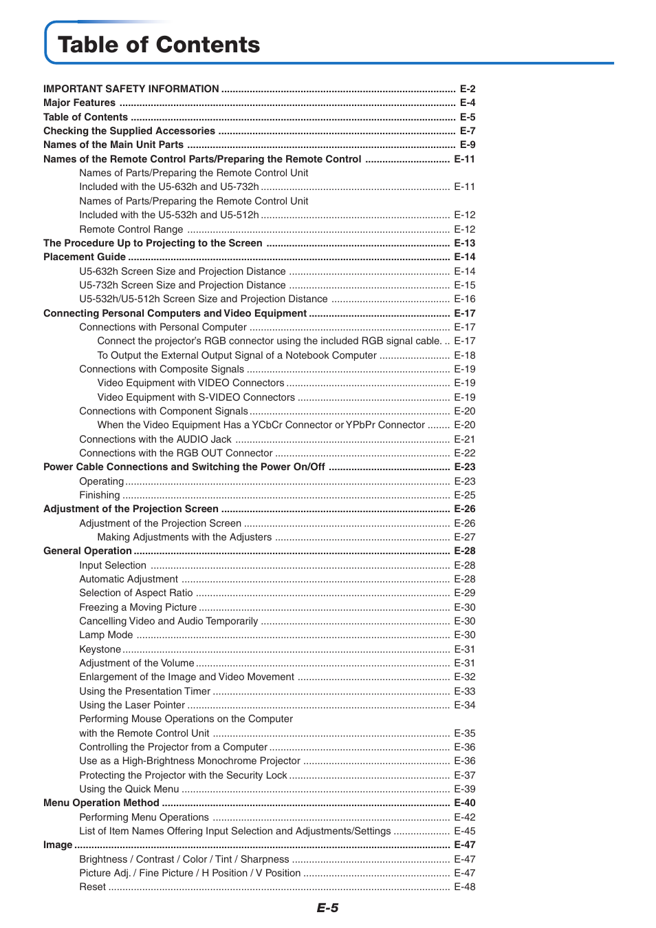 PLUS Vision U5-632h User Manual | Page 5 / 73
