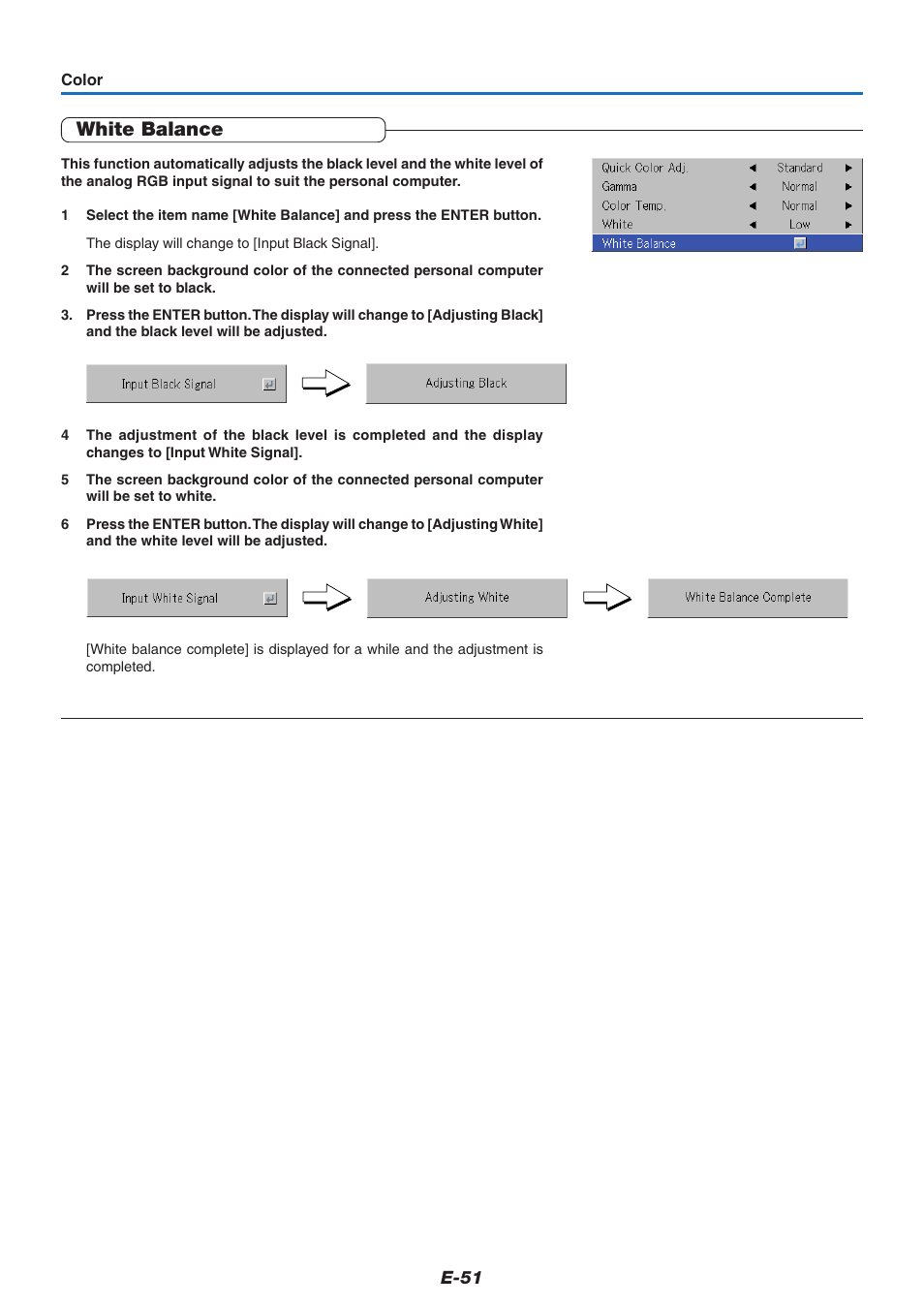 White balance | PLUS Vision U5-632h User Manual | Page 51 / 73