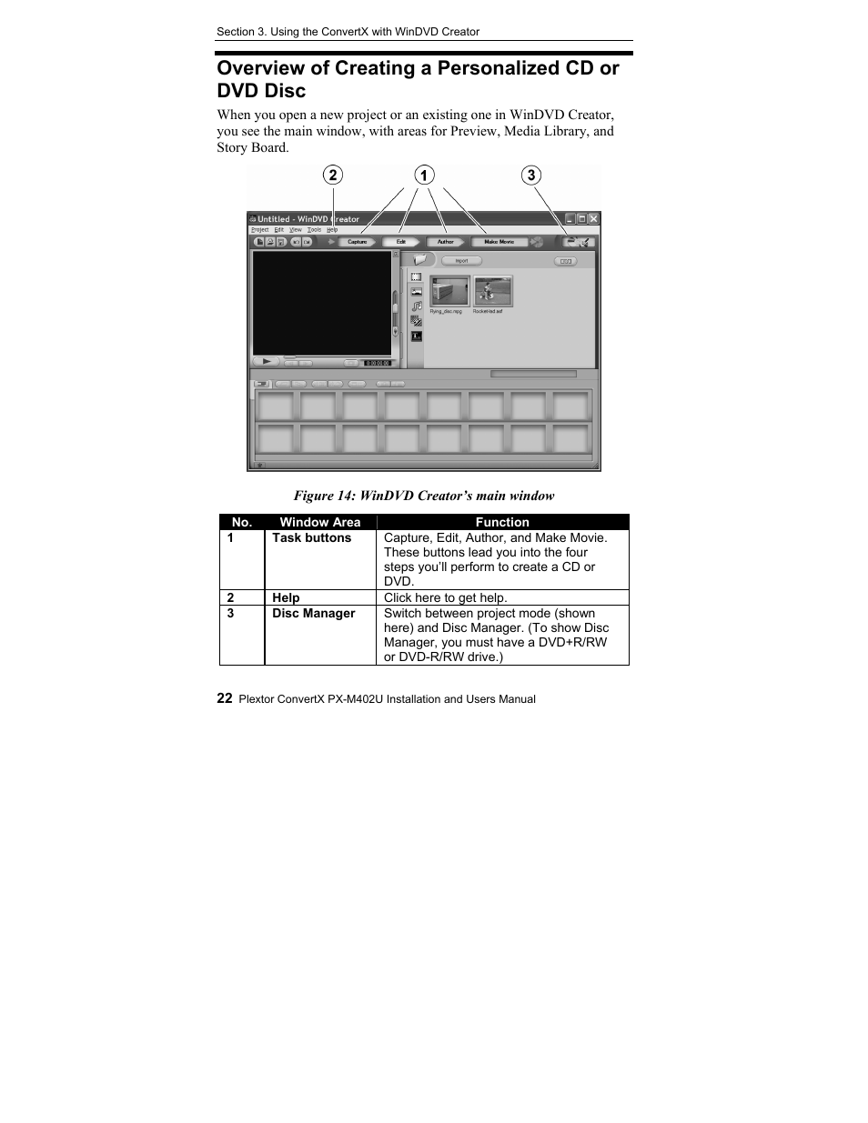 Overview of creating a personalized cd or dvd disc | Plextor CONVERTX PX-M402U User Manual | Page 28 / 80