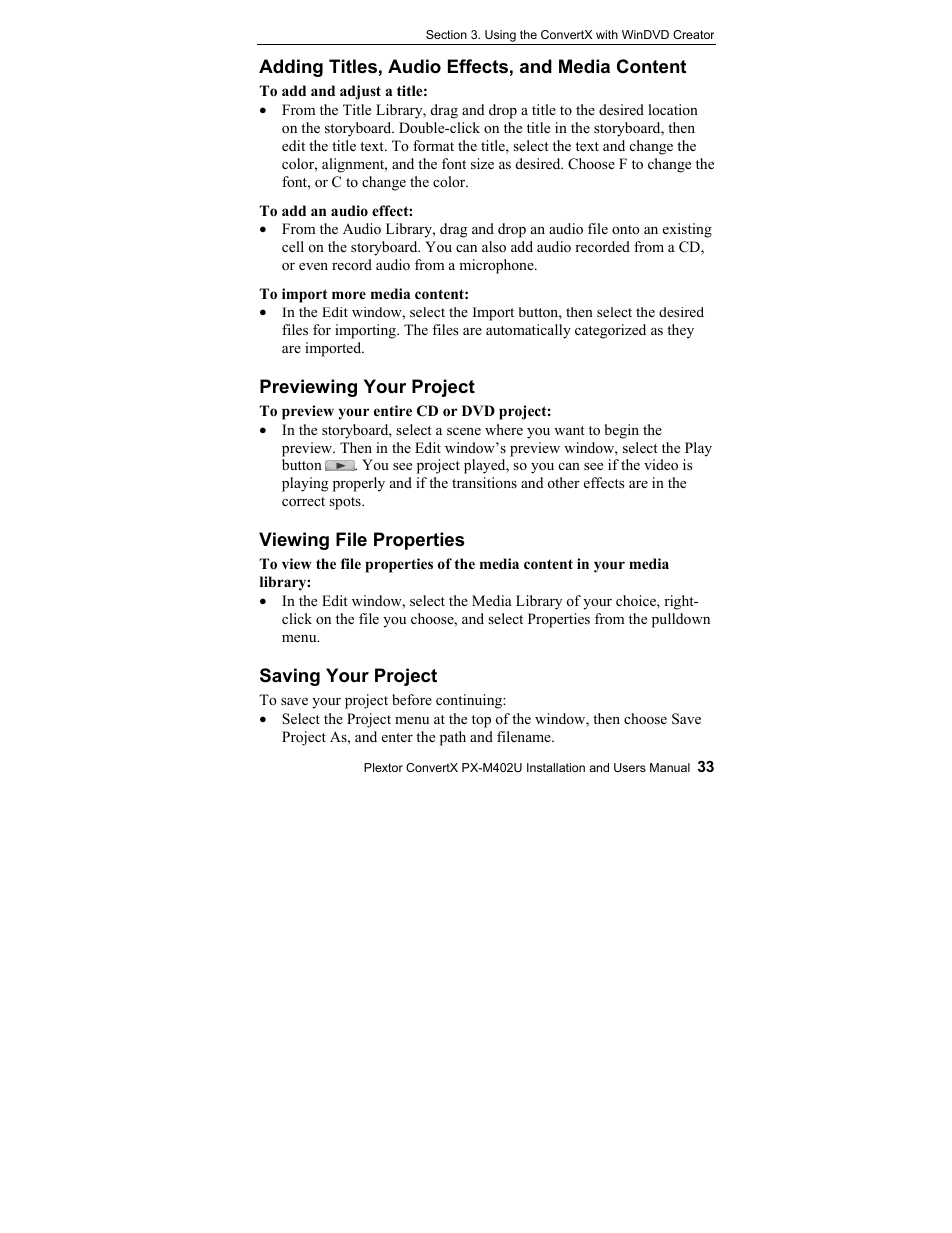 Plextor CONVERTX PX-M402U User Manual | Page 39 / 80