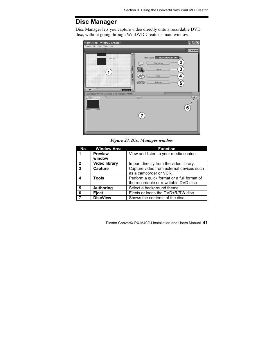 Disc manager | Plextor CONVERTX PX-M402U User Manual | Page 47 / 80
