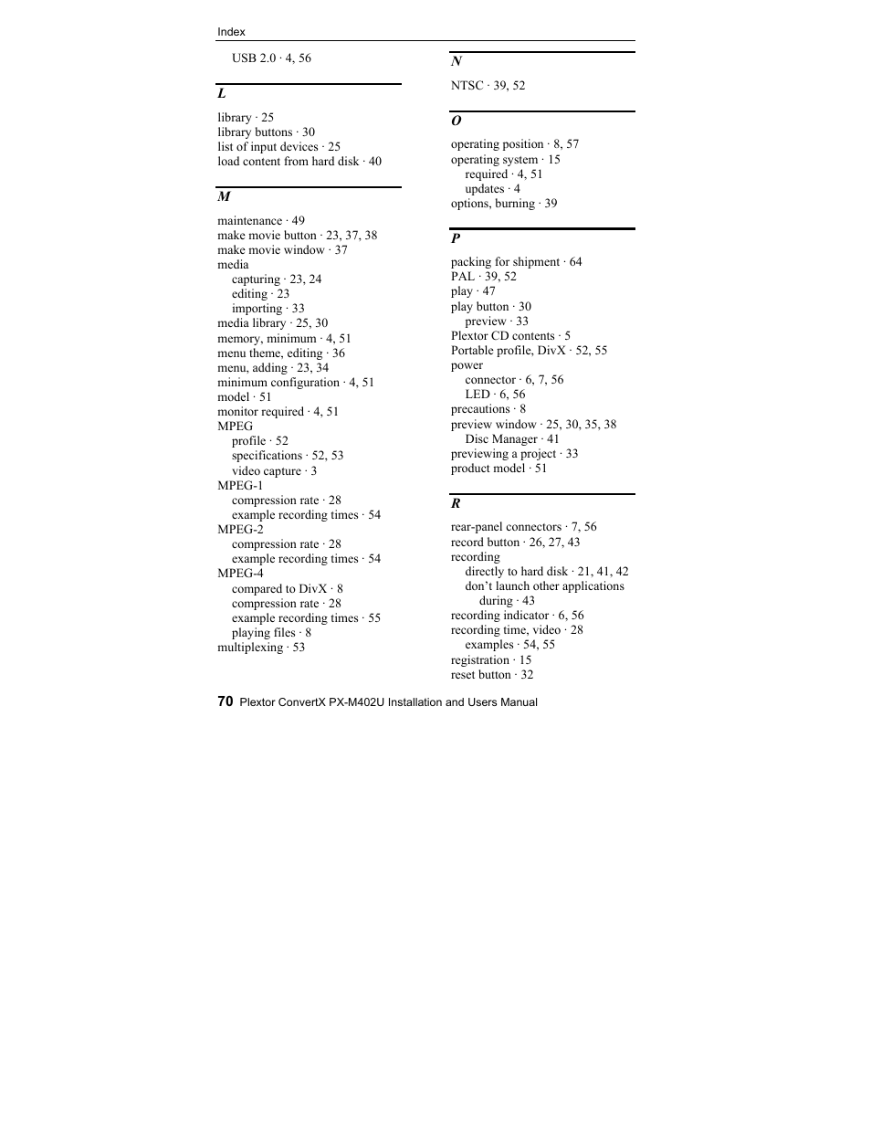 Plextor CONVERTX PX-M402U User Manual | Page 76 / 80