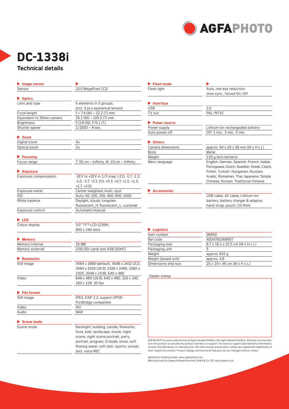 Ap_dc-1338_en_ts.pdf, Dc-1338i, Technical details | Plawa DC-1338i User Manual | Page 2 / 2
