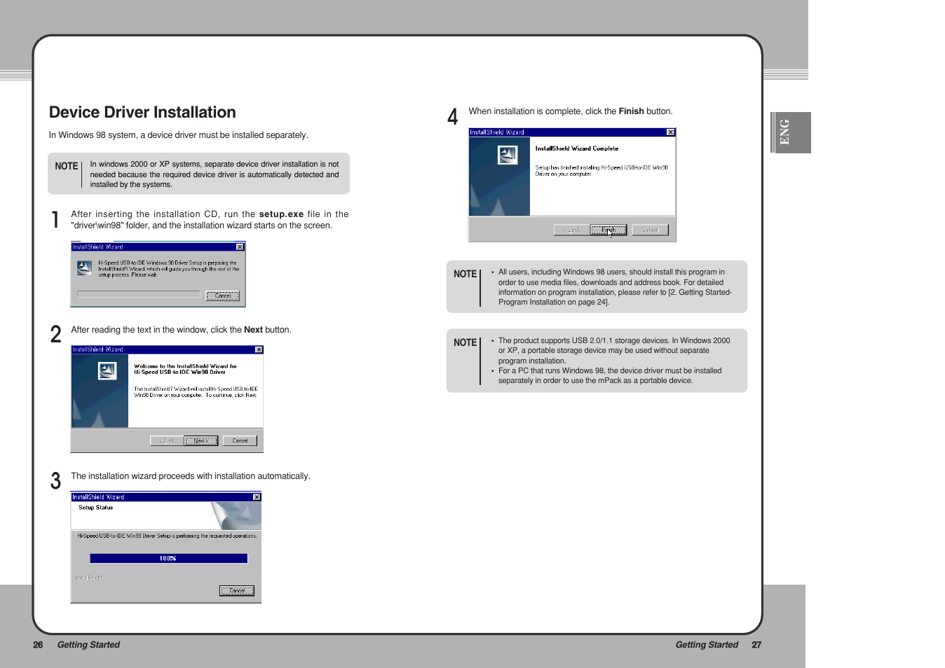 Device driver installation | PQI mPack User Manual | Page 15 / 48