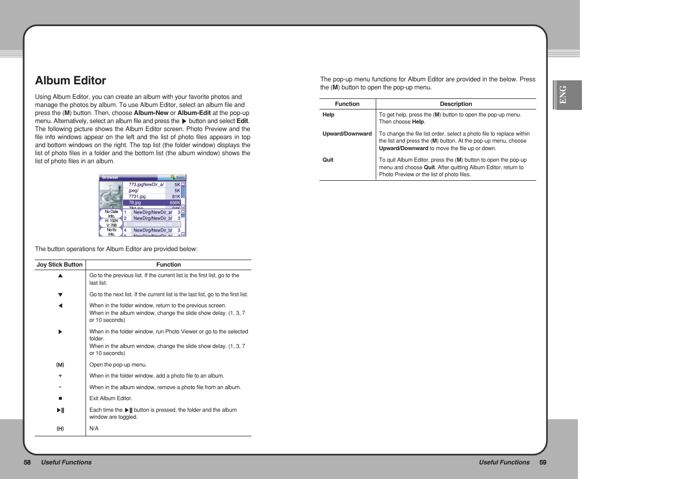 Album editor | PQI mPack User Manual | Page 31 / 48