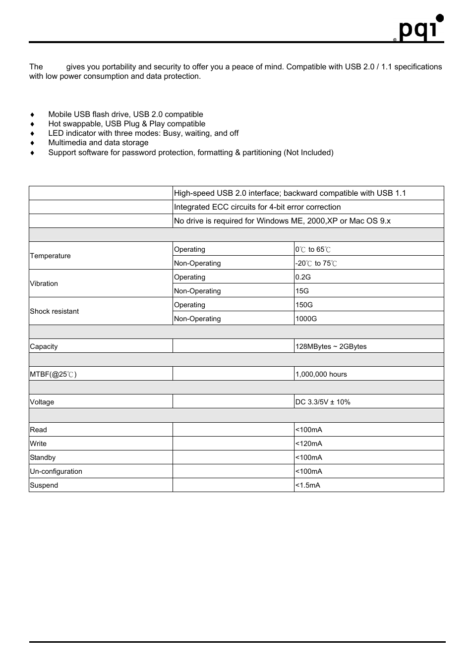 Usb flash drive | PQI Mr. Flash U191 User Manual | Page 4 / 7