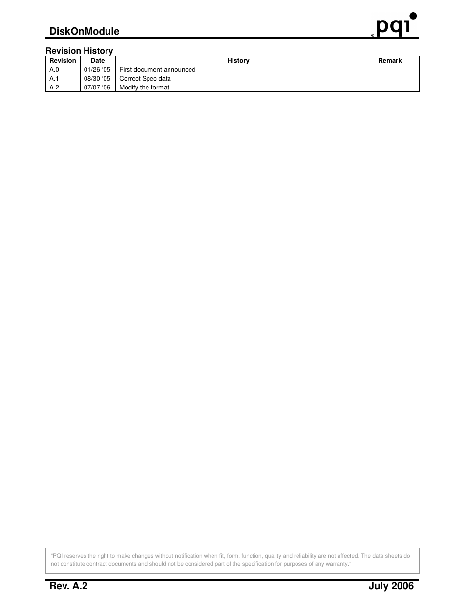 Diskonmodule | PQI DE Wide Temp Series User Manual | Page 3 / 12