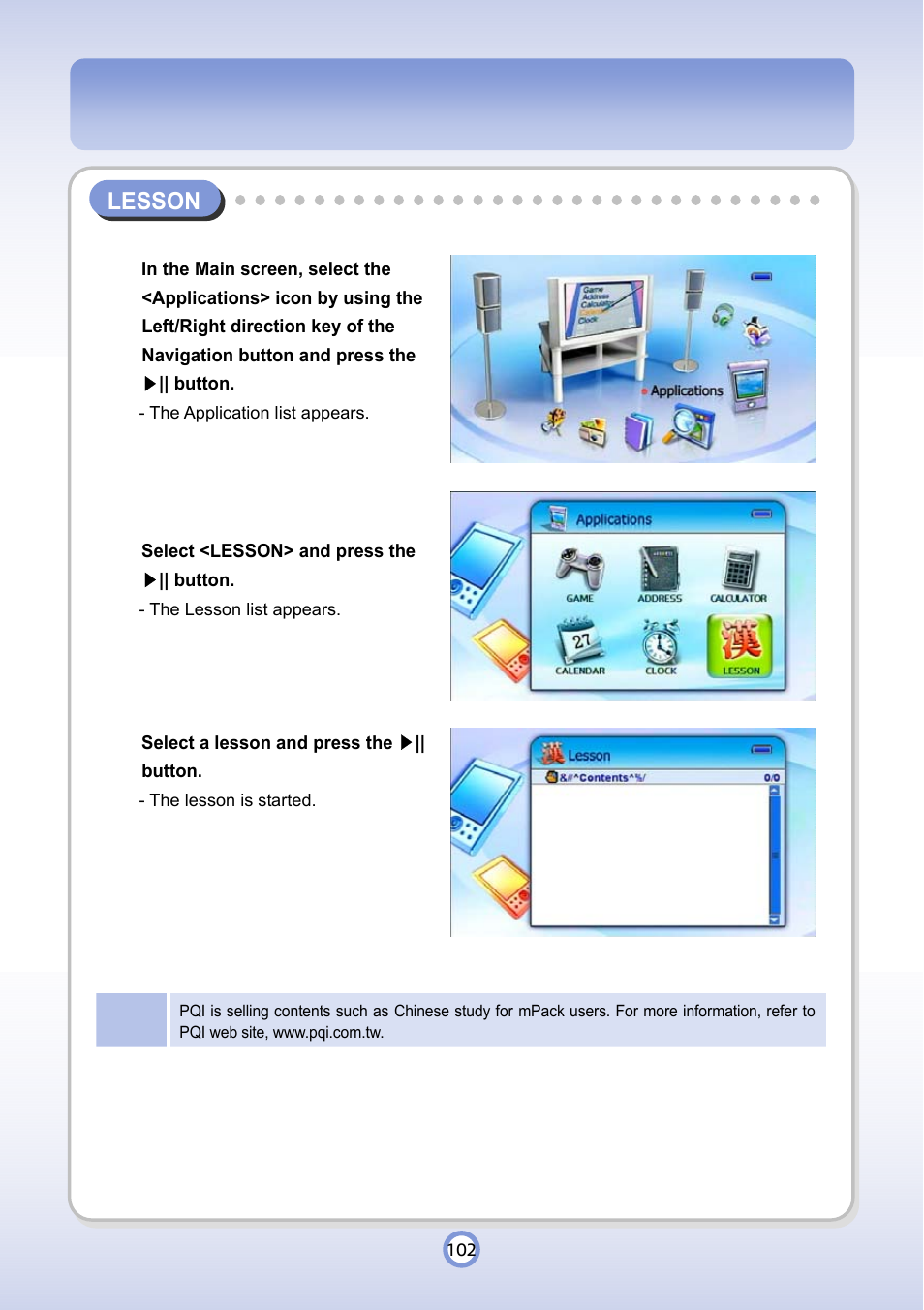 PQI P600 User Manual | Page 102 / 122