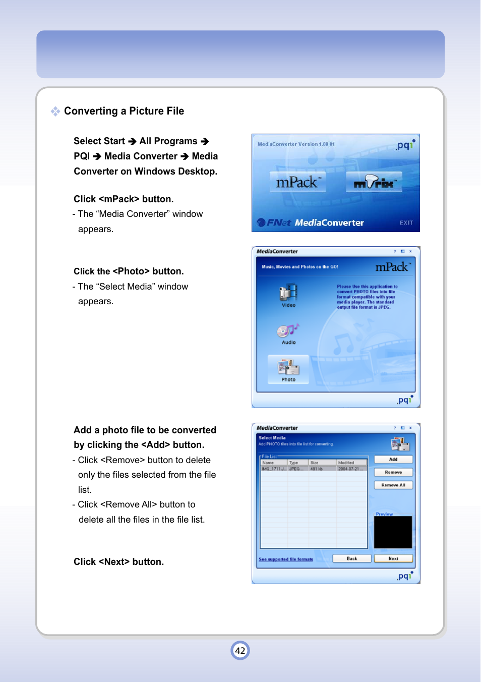 PQI P600 User Manual | Page 42 / 122