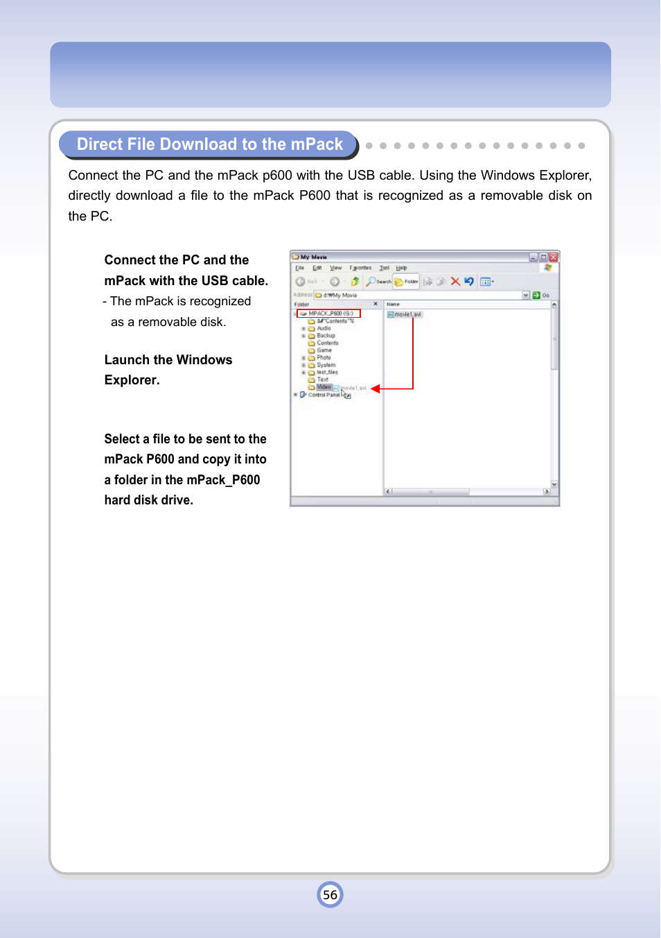 PQI P600 User Manual | Page 56 / 122