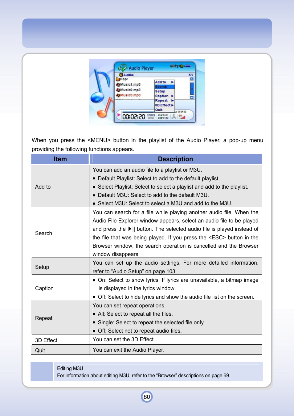 Item description | PQI P600 User Manual | Page 80 / 122