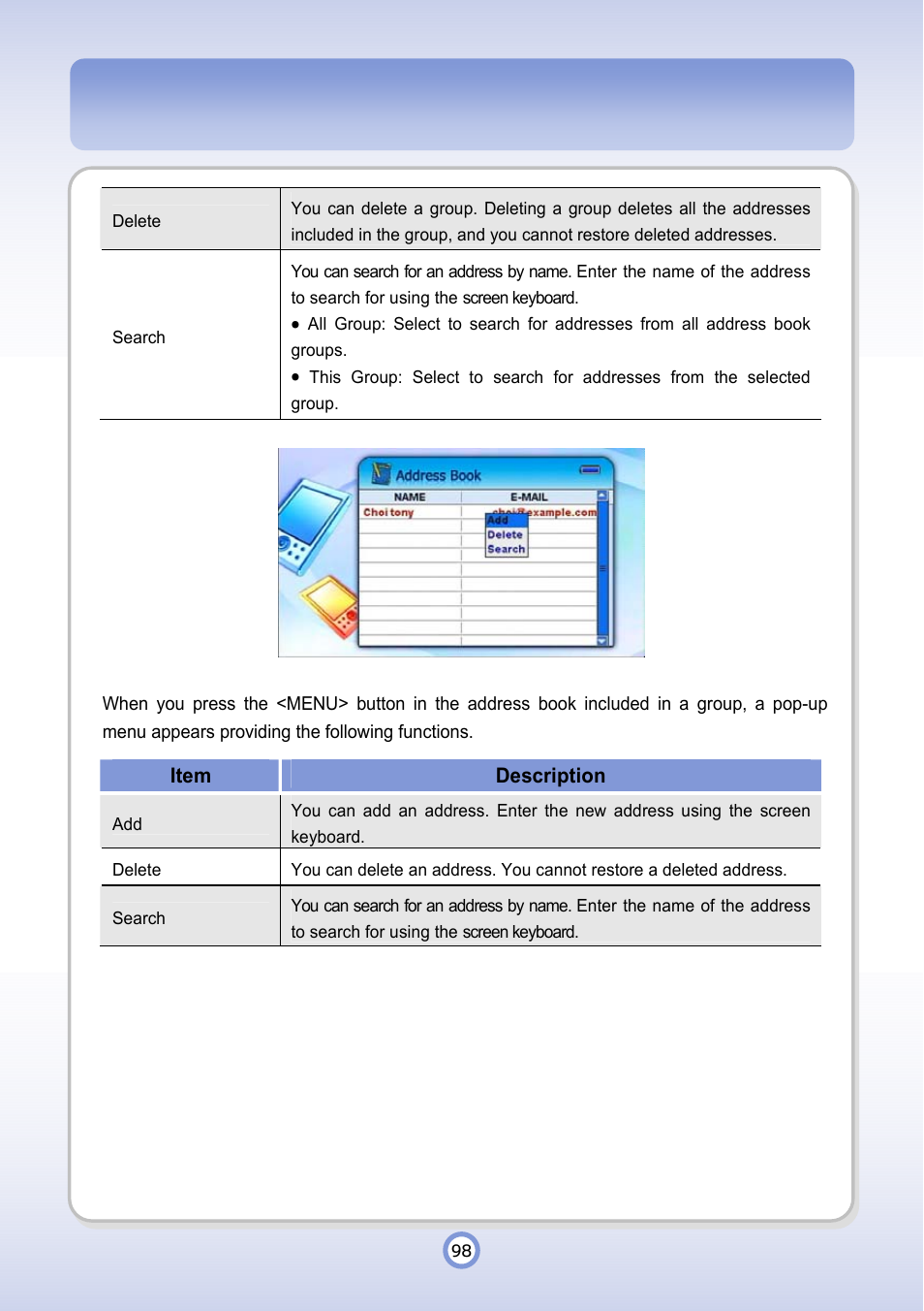 PQI P600 User Manual | Page 98 / 122