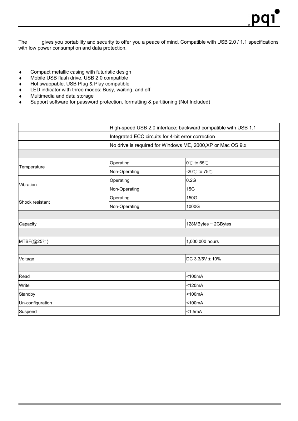 Usb flash drive | PQI U172 User Manual | Page 4 / 7