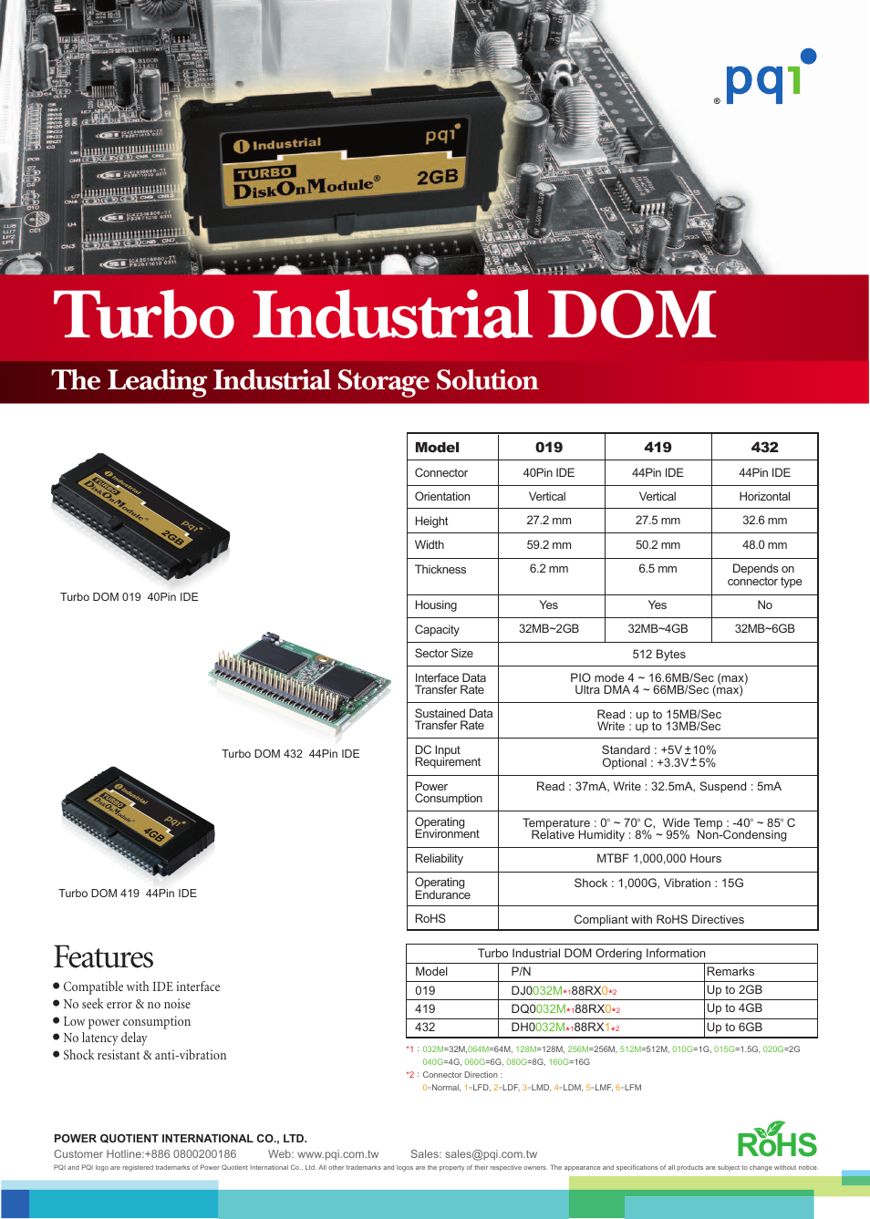 PQI Network Device 019 User Manual | 1 page