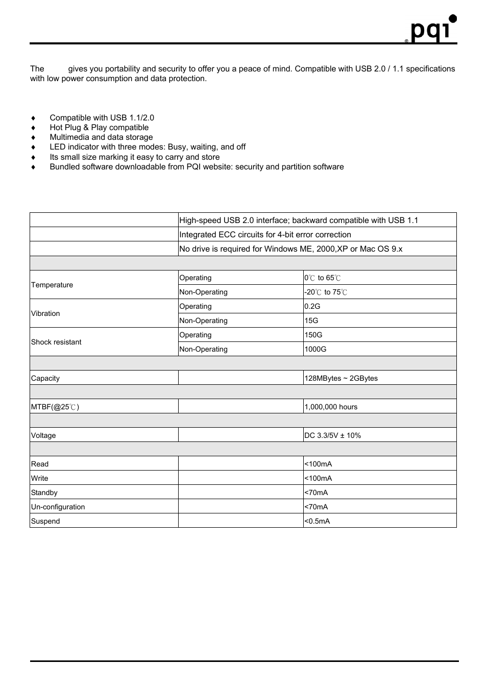 Usb flash drive | PQI Traveling Disk U230 User Manual | Page 4 / 7