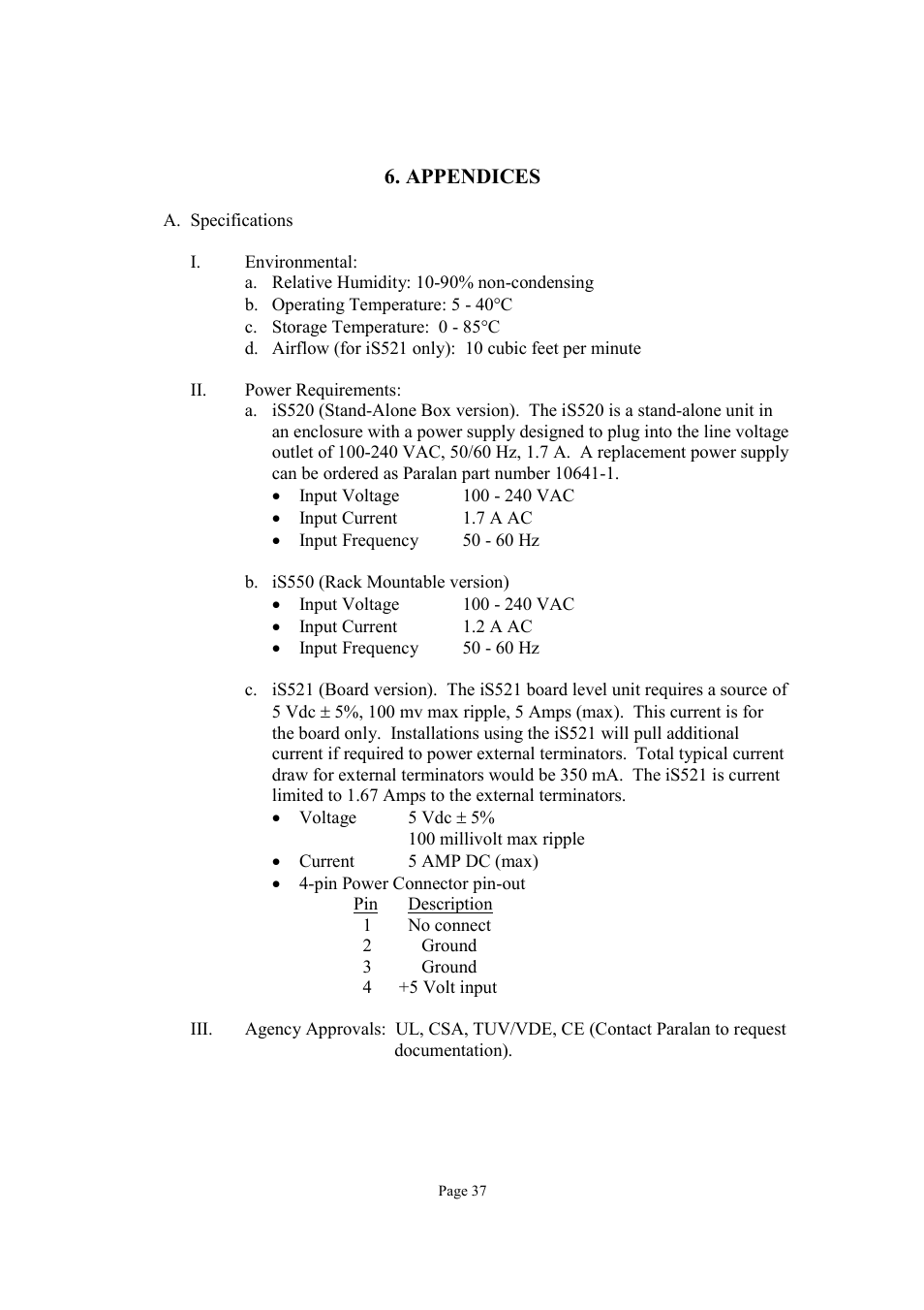 Paralan iS550 User Manual | Page 37 / 45