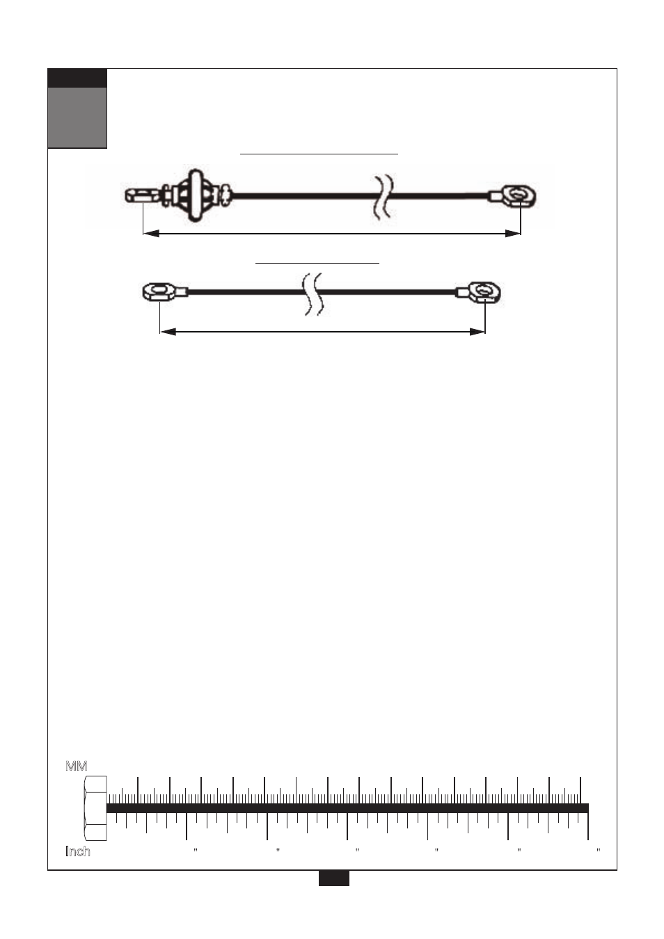 Low pulley cable (107), Short cable (103) | Powerline P2X User Manual | Page 24 / 65