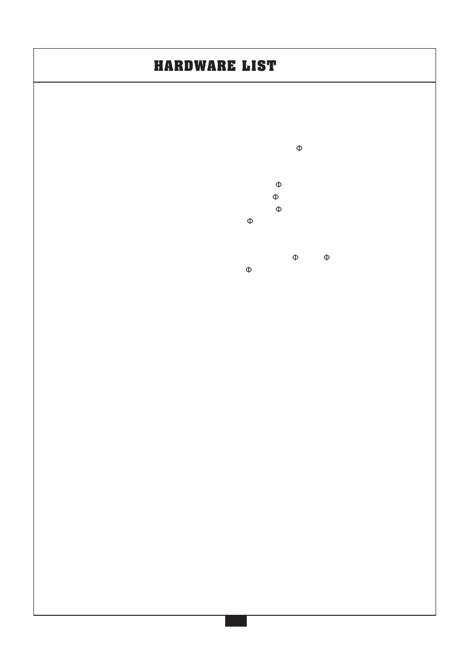 Hardware list | Powerline P2X User Manual | Page 60 / 65