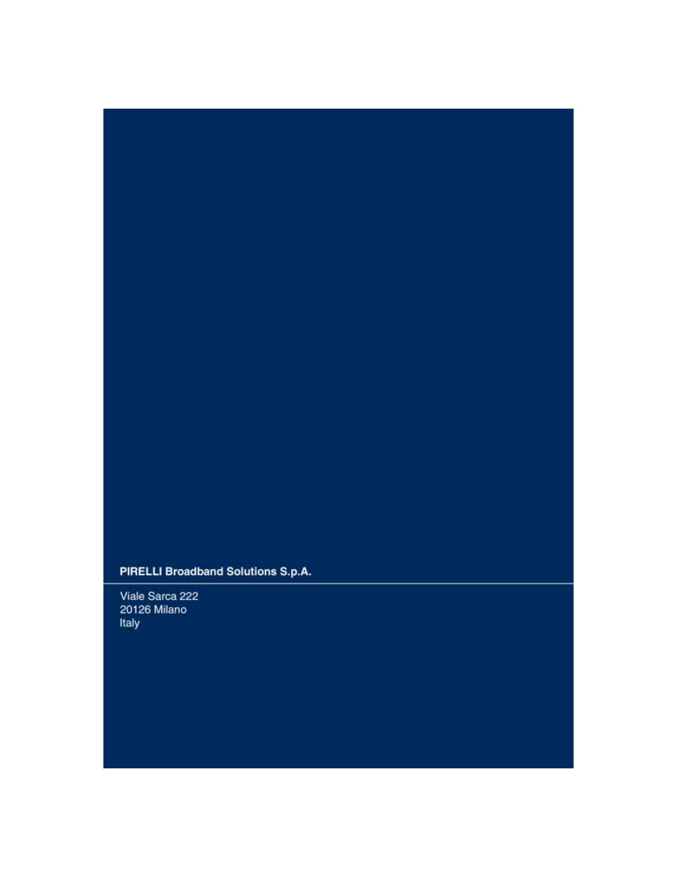 Pirelli DISCUS DP-L10 User Manual | Page 144 / 144