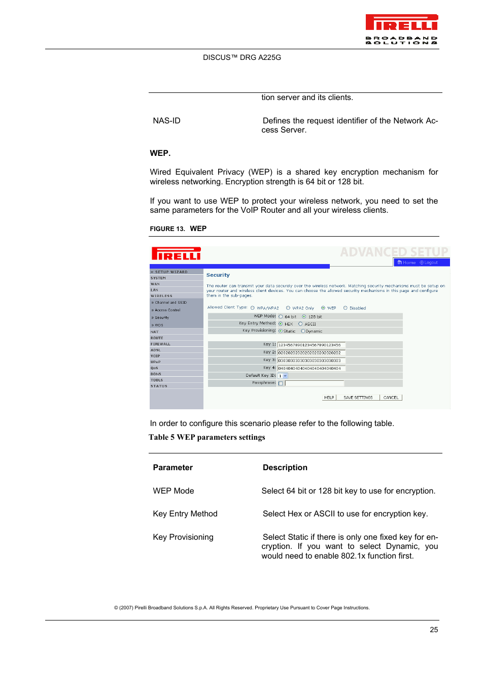 Pirelli DISCUS DRG A225G User Manual | Page 23 / 35