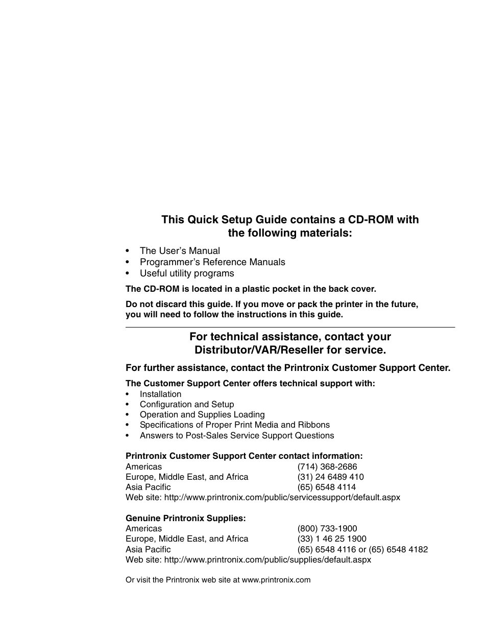 Printronix SL5000e User Manual | Page 2 / 52