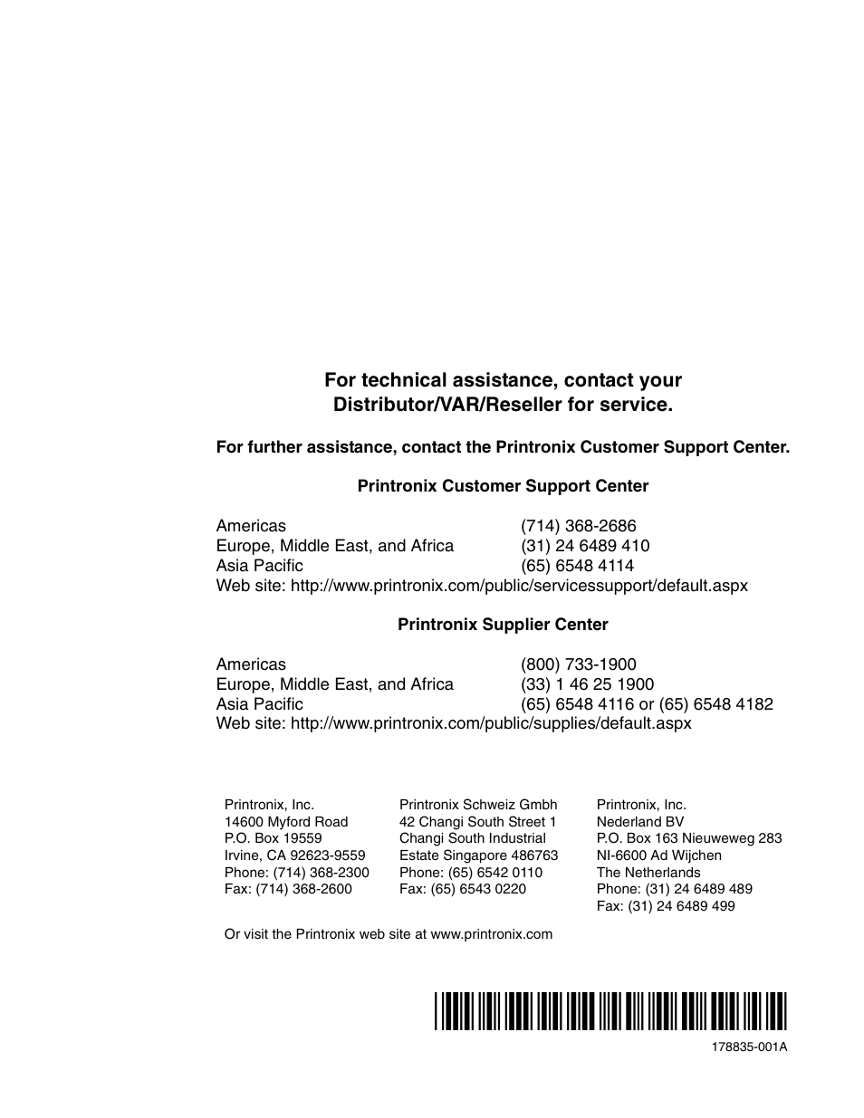 Printronix SL5000e User Manual | Page 52 / 52