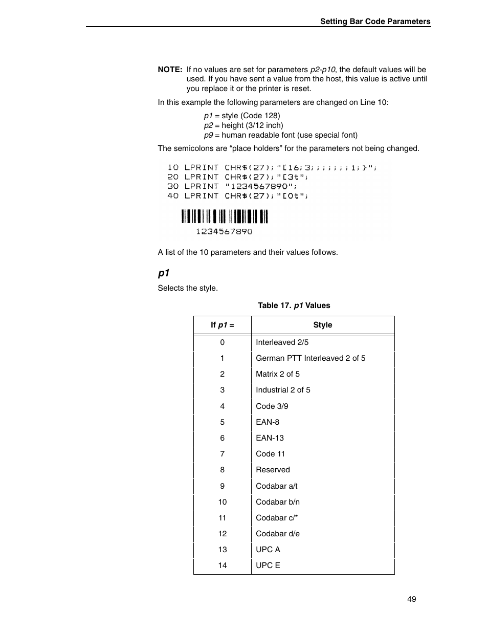 Printronix ANSI Printer User Manual | Page 49 / 106