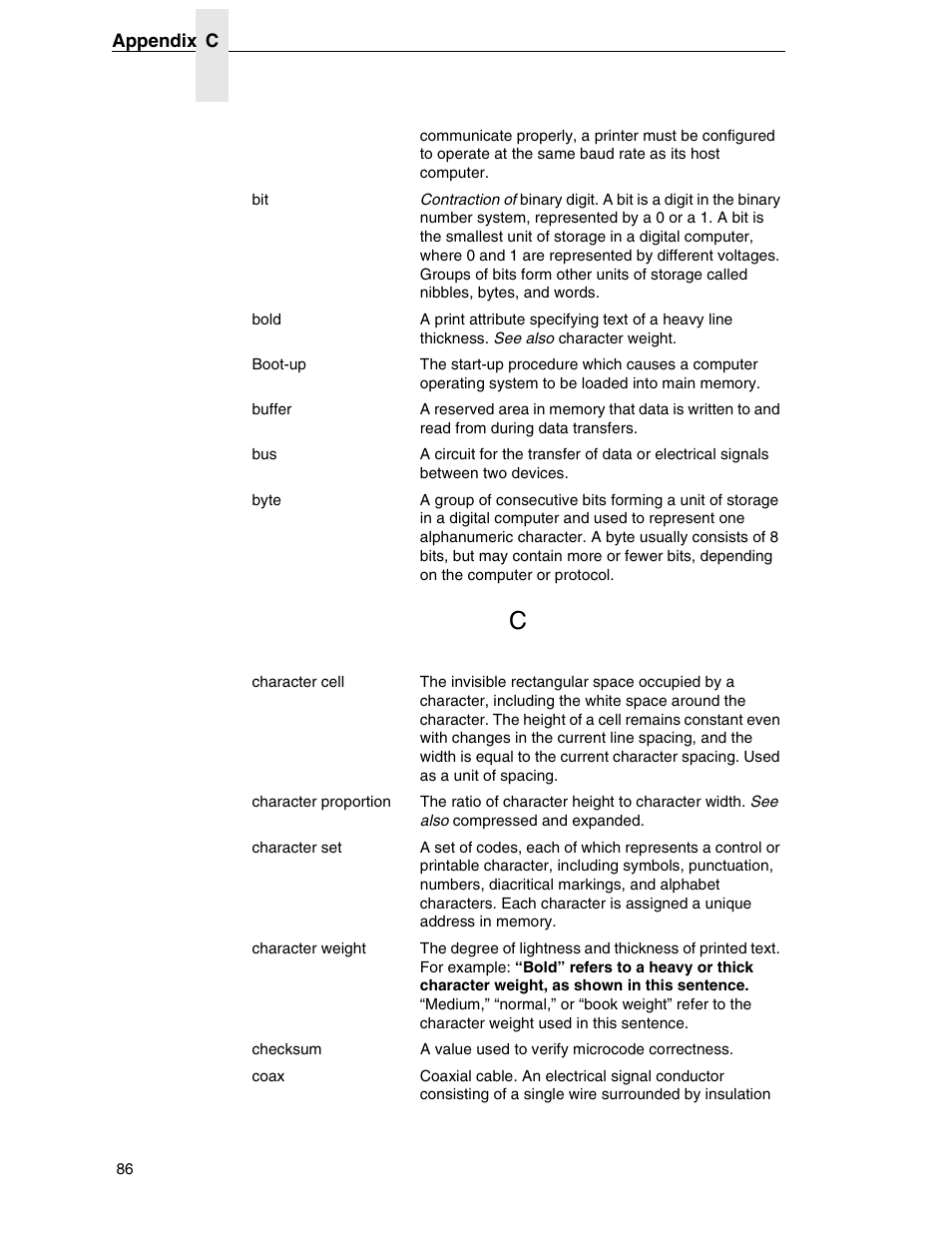 Printronix ANSI Printer User Manual | Page 86 / 106