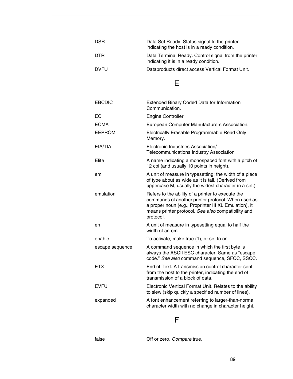 Printronix ANSI Printer User Manual | Page 89 / 106