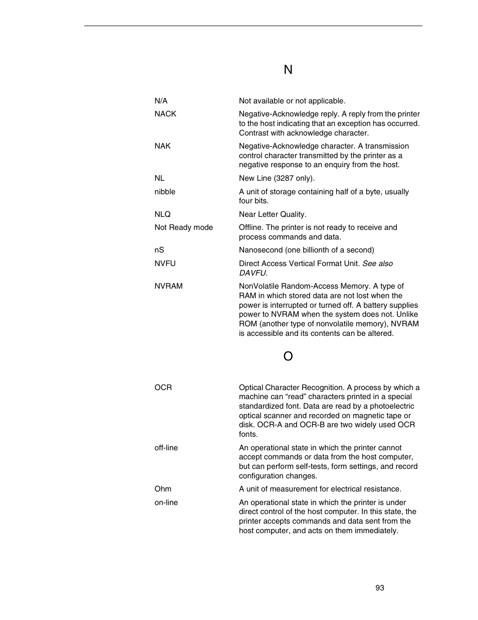 Printronix ANSI Printer User Manual | Page 93 / 106