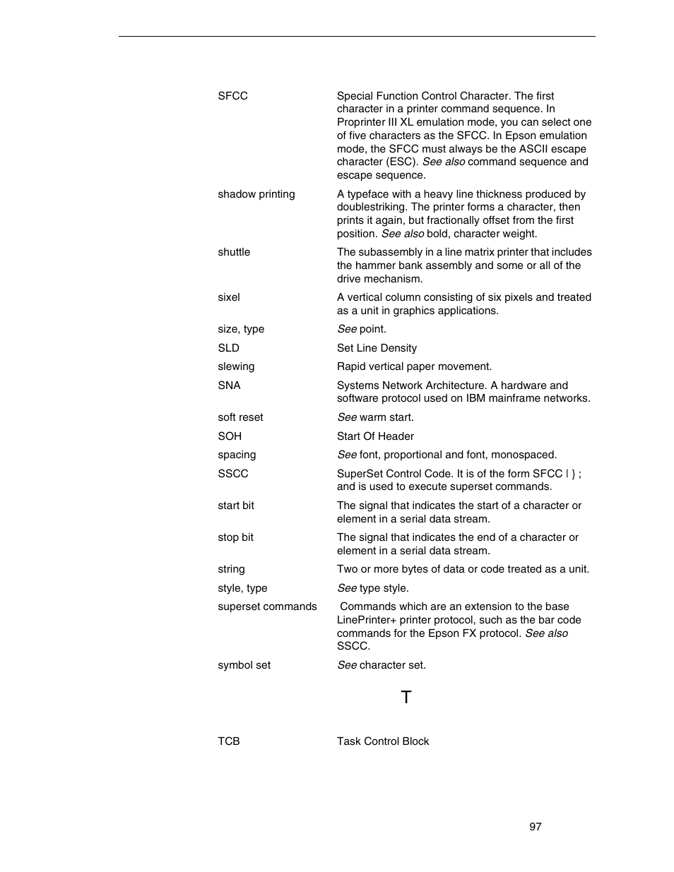 Printronix ANSI Printer User Manual | Page 97 / 106