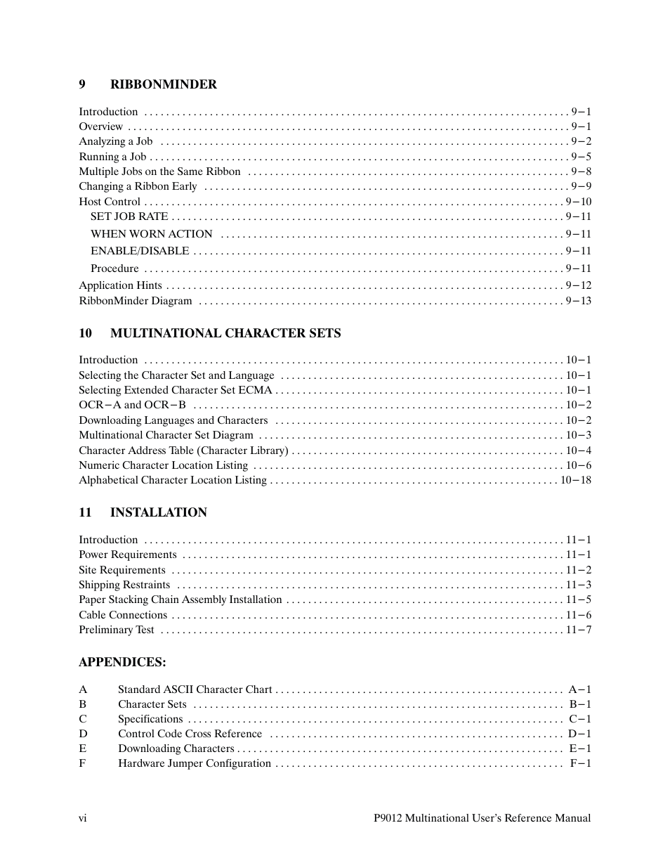 Printronix P9000 Series User Manual | Page 10 / 334