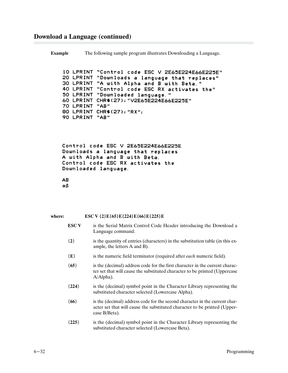 Download a language (continued) | Printronix P9000 Series User Manual | Page 130 / 334