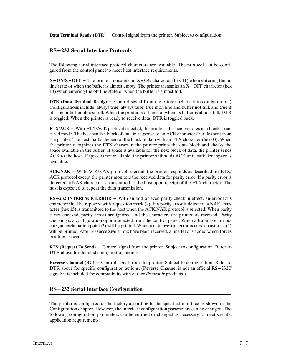 Printronix P9000 Series User Manual | Page 177 / 334