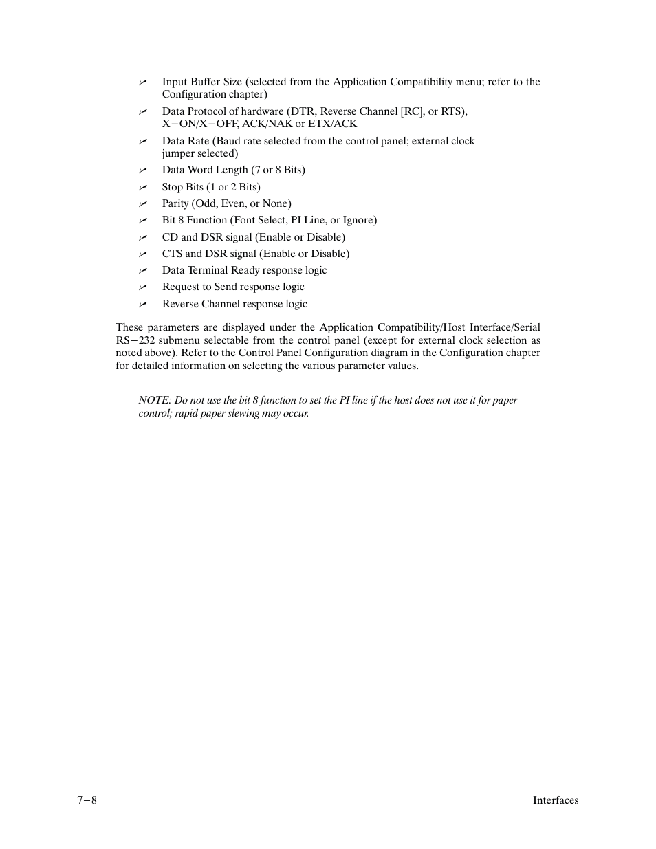Printronix P9000 Series User Manual | Page 178 / 334