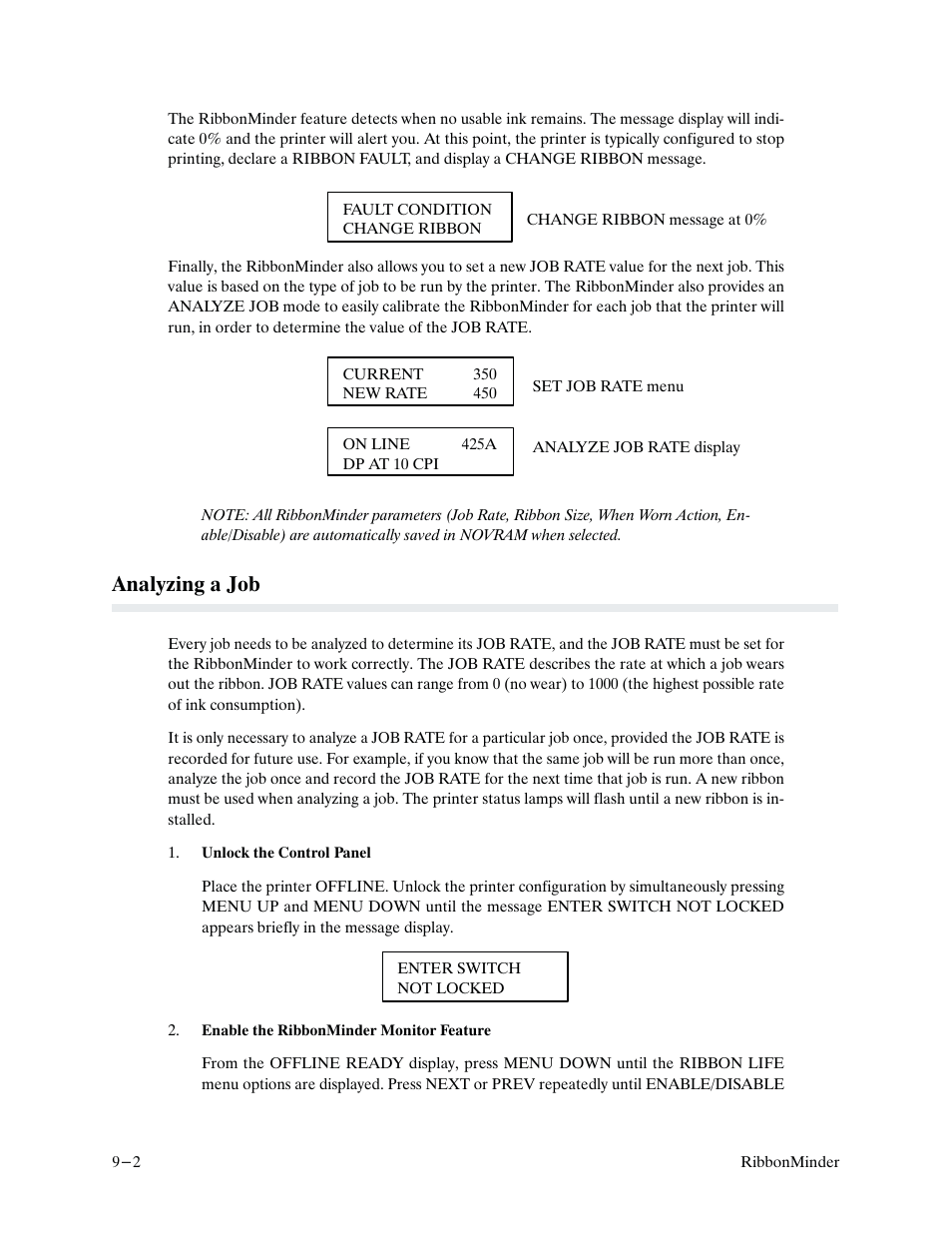 Analyzing a job | Printronix P9000 Series User Manual | Page 188 / 334