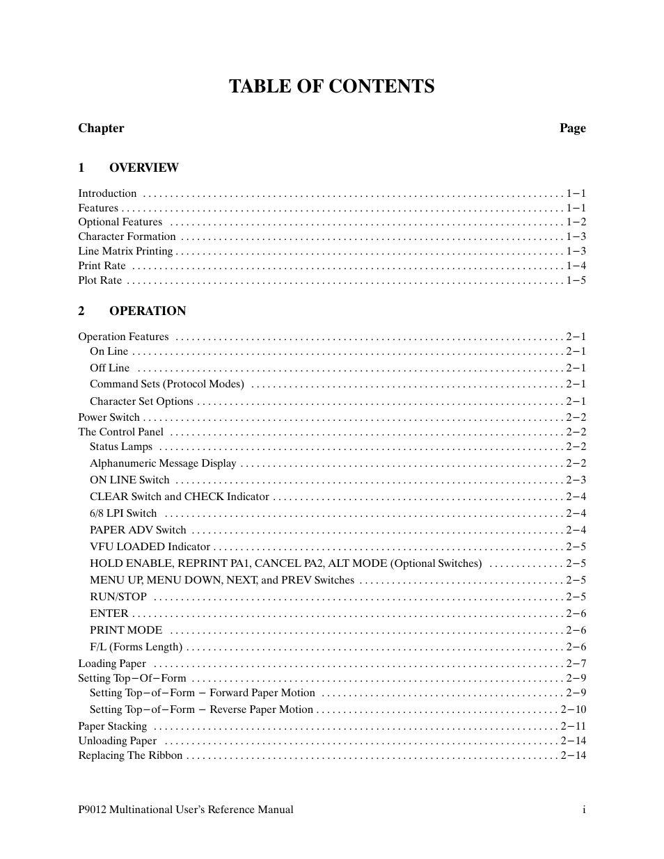 Printronix P9000 Series User Manual | Page 5 / 334