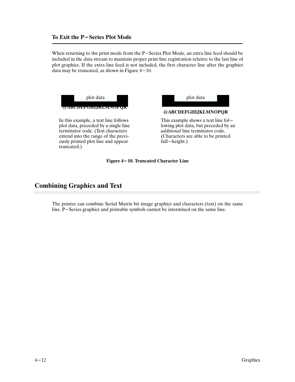Combining graphics and text | Printronix P9000 Series User Manual | Page 80 / 334