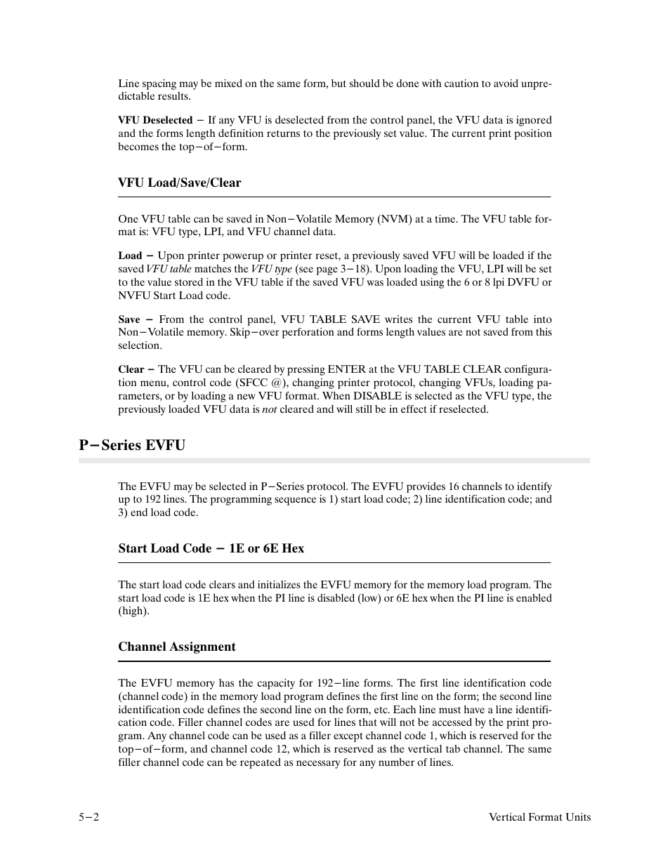 P-series evfu | Printronix P9000 Series User Manual | Page 82 / 334