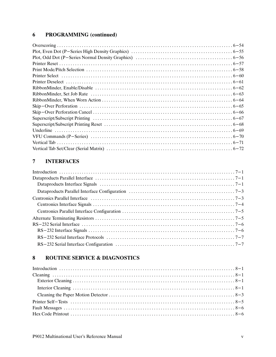 Printronix P9000 Series User Manual | Page 9 / 334