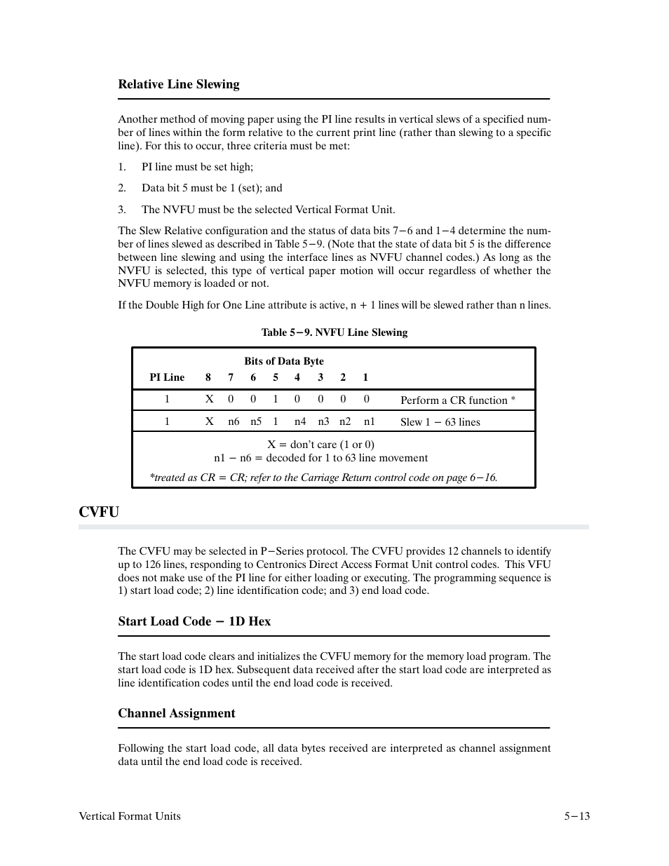 Cvfu | Printronix P9000 Series User Manual | Page 93 / 334