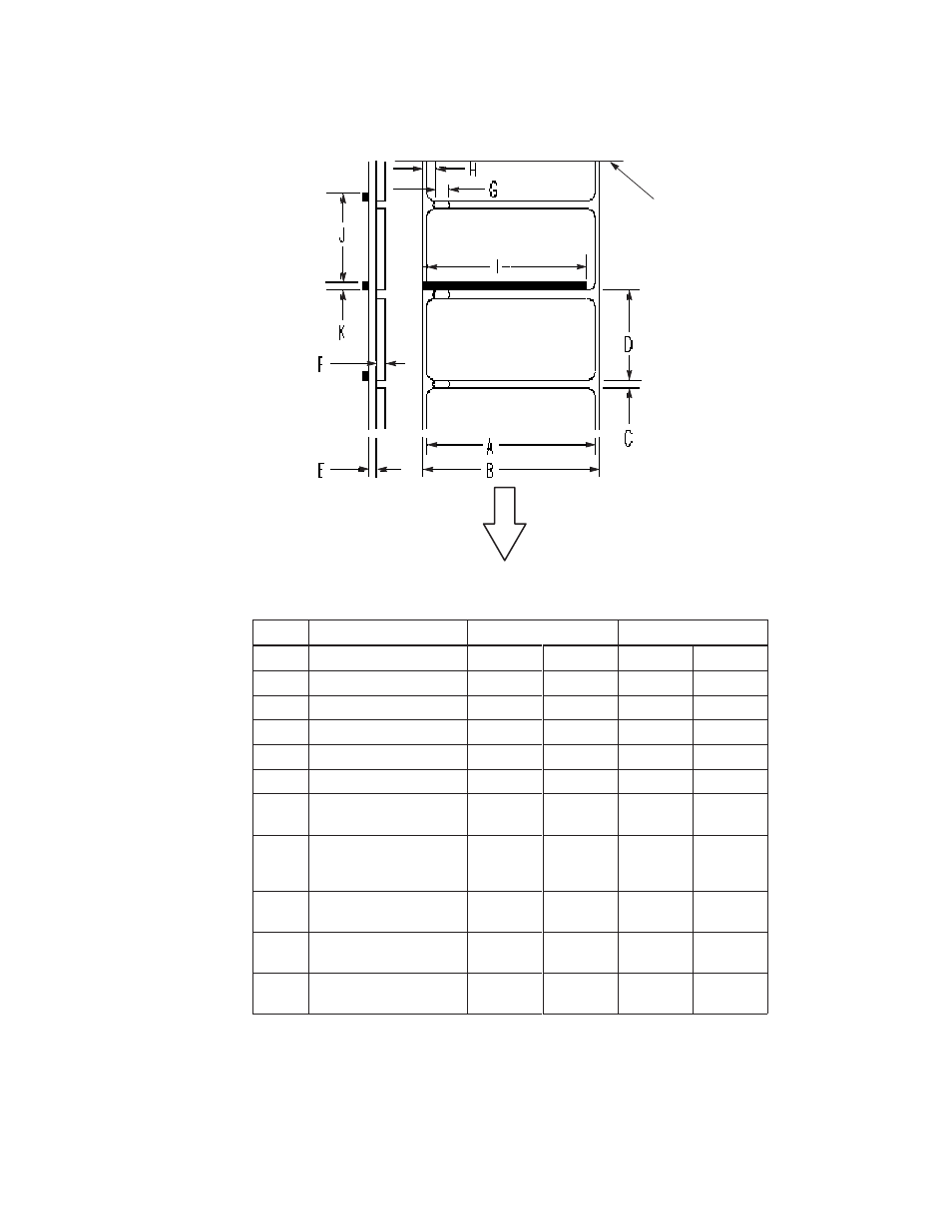 Label/tag media specifications | Printronix T3306 User Manual | Page 123 / 144