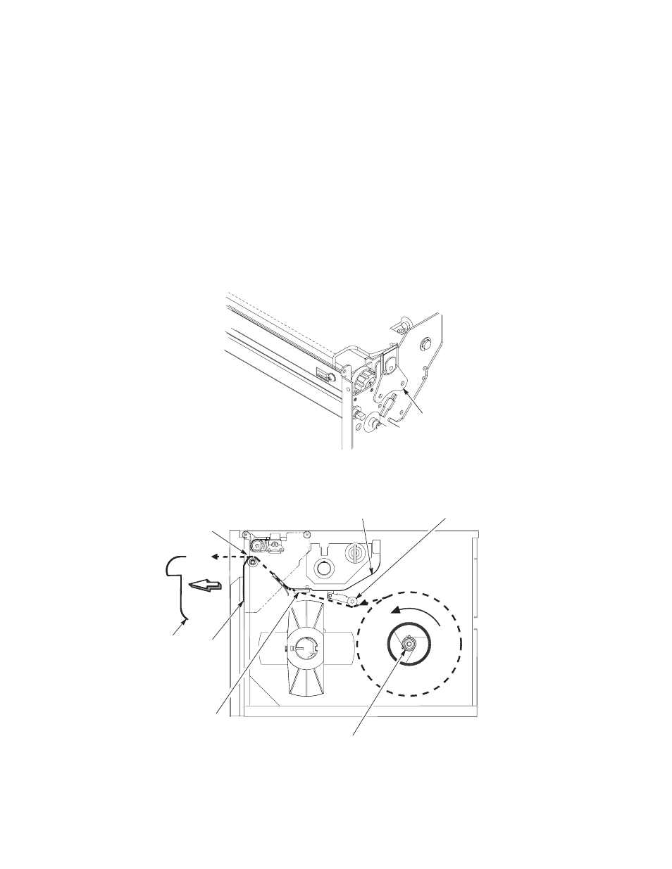 Position as shown in figure 2–5 and, Figure 2–6, And lower media guides, as shown in | Figure 2–7 | Printronix T3306 User Manual | Page 29 / 144