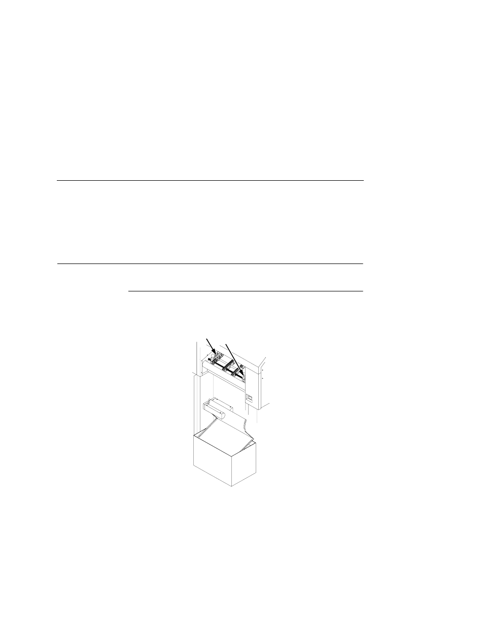 Paper jams, Paper jam near the tractor, Raise the tractor gates | Printronix L5520 User Manual | Page 173 / 244