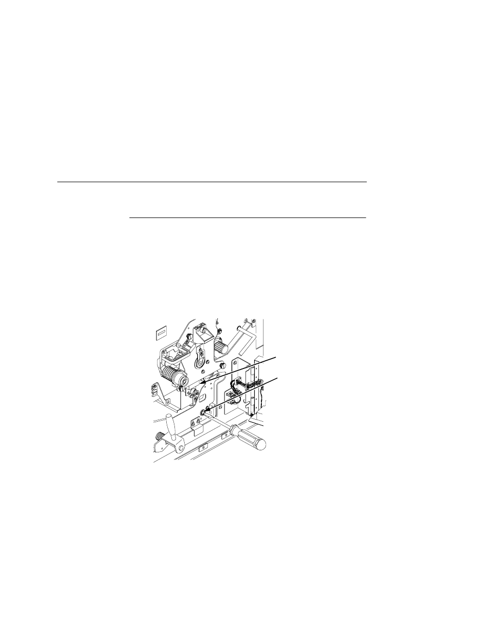 Paper jam in the transport input section, Caution | Printronix L5520 User Manual | Page 179 / 244