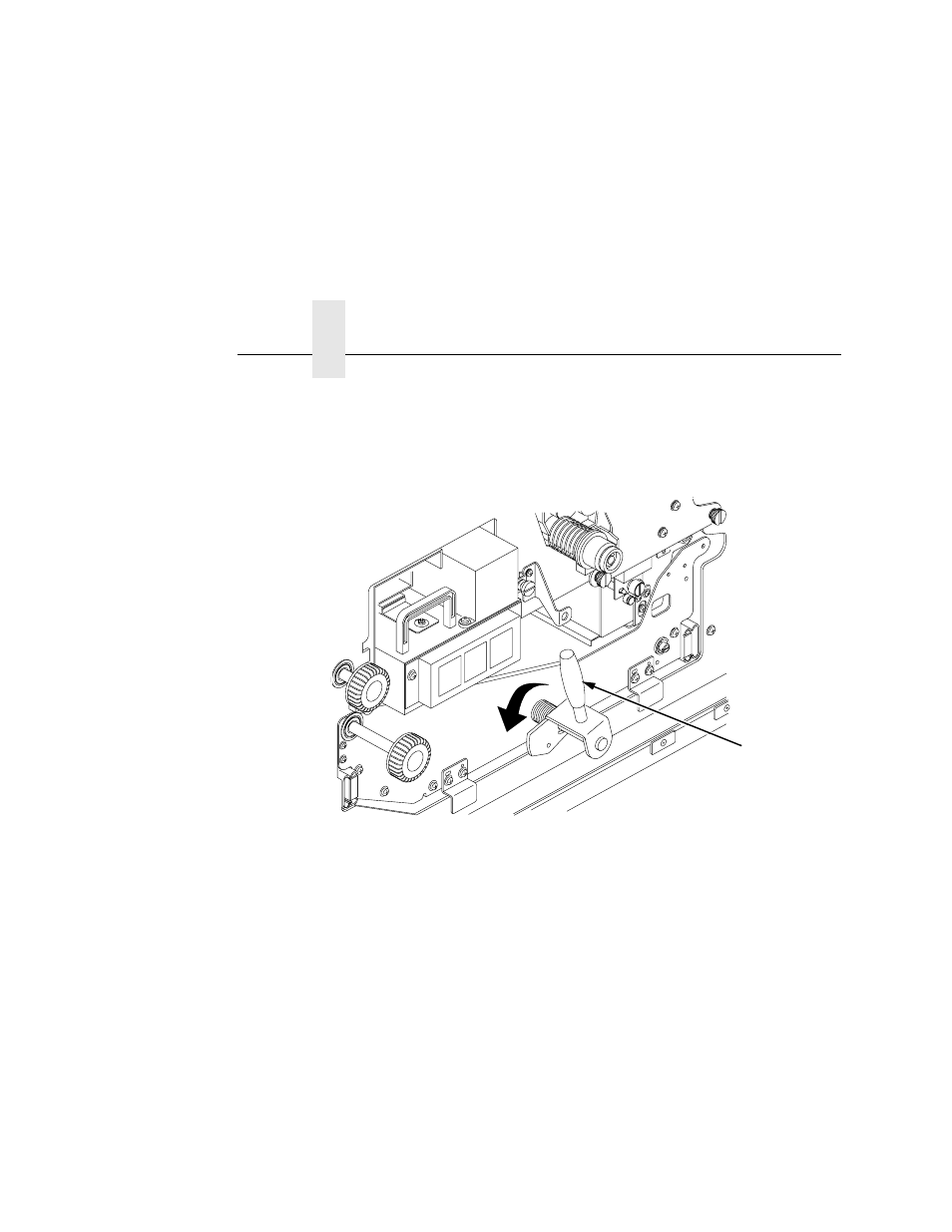 Caution, Manually clear the paper jam | Printronix L5520 User Manual | Page 180 / 244