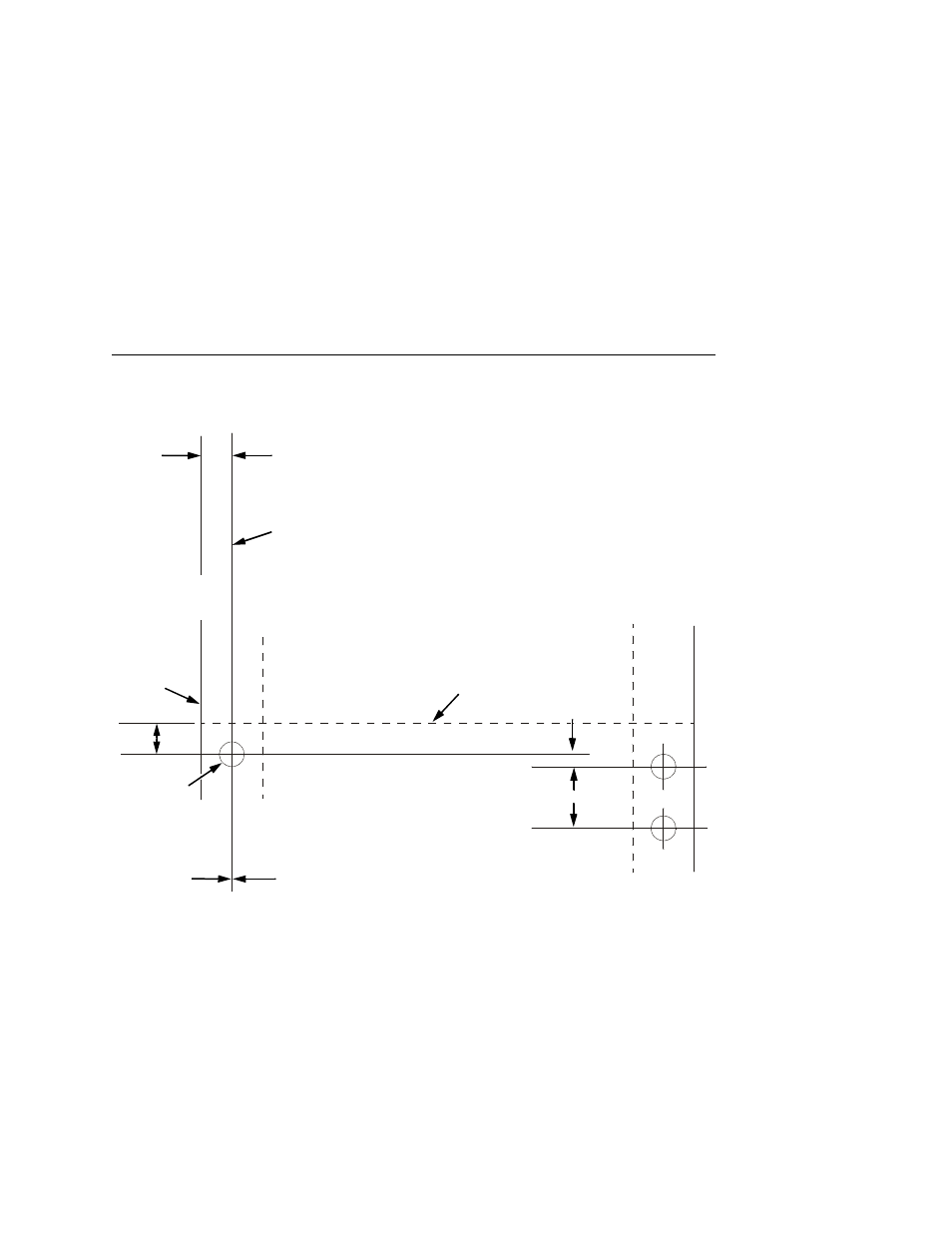 1) hole centerline to edge of form, 2) center line, 3) main folding/cutting perforation | 4) centerline to centerline, 6) center line deviation, 7) tractor pin hole, 8) pin hole to perforation, 9) fanfold paper | Printronix L5520 User Manual | Page 207 / 244