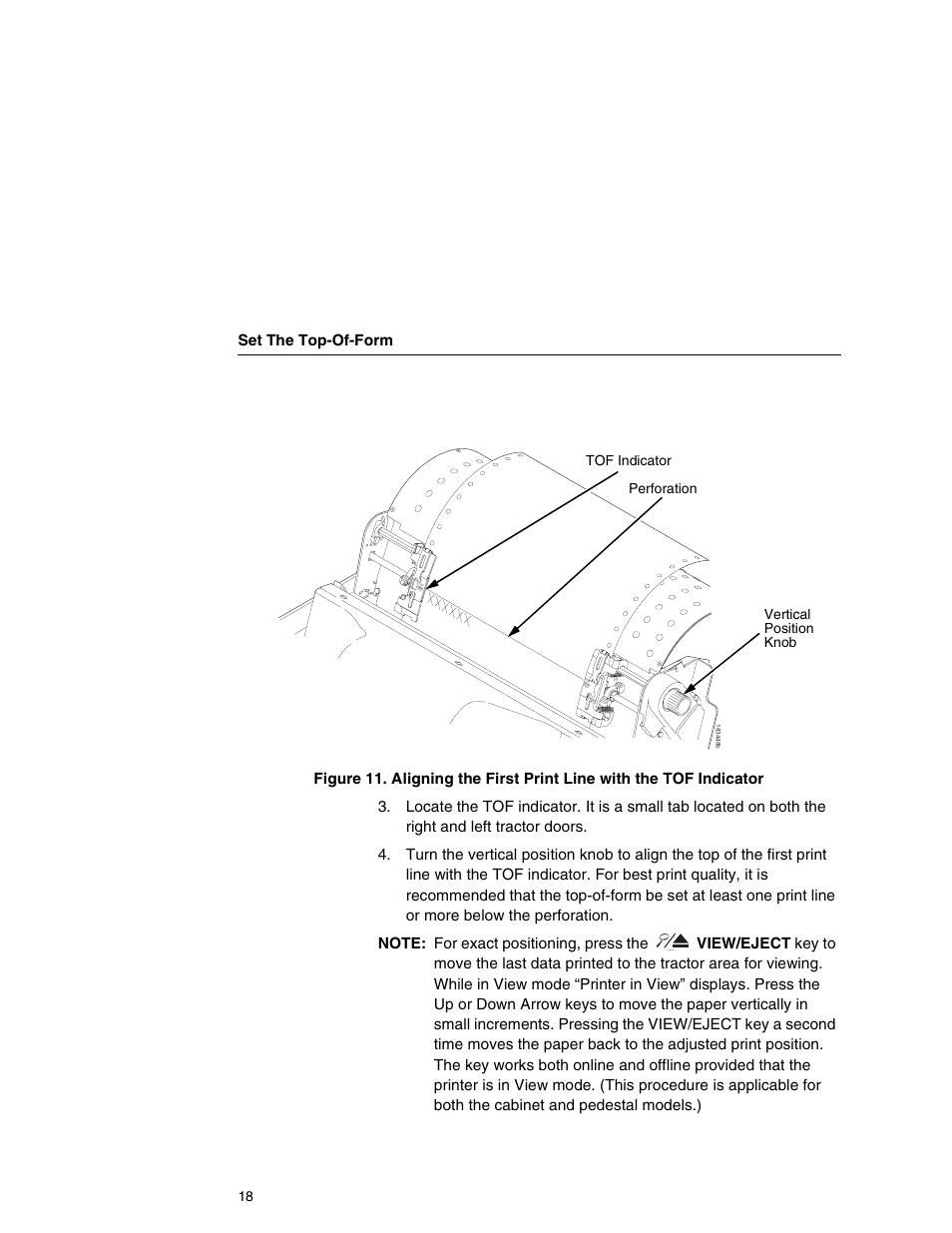 Set the top-of-form | Printronix P7000HD User Manual | Page 18 / 44