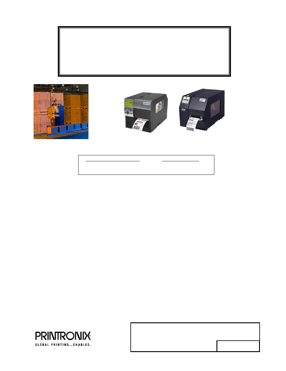 Printronix SLPA8000r MP2 User Manual | 5 pages