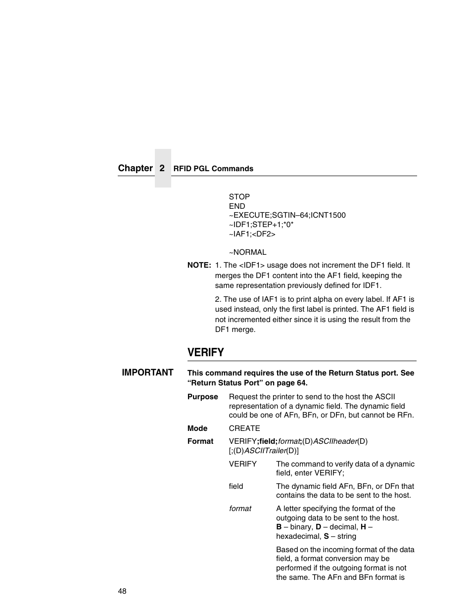 Verify | Printronix SL5000r MP User Manual | Page 48 / 84